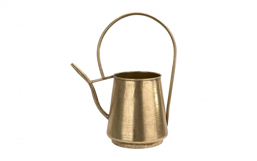 Metalowa konewka złota dekoracja 43x39x21 cm