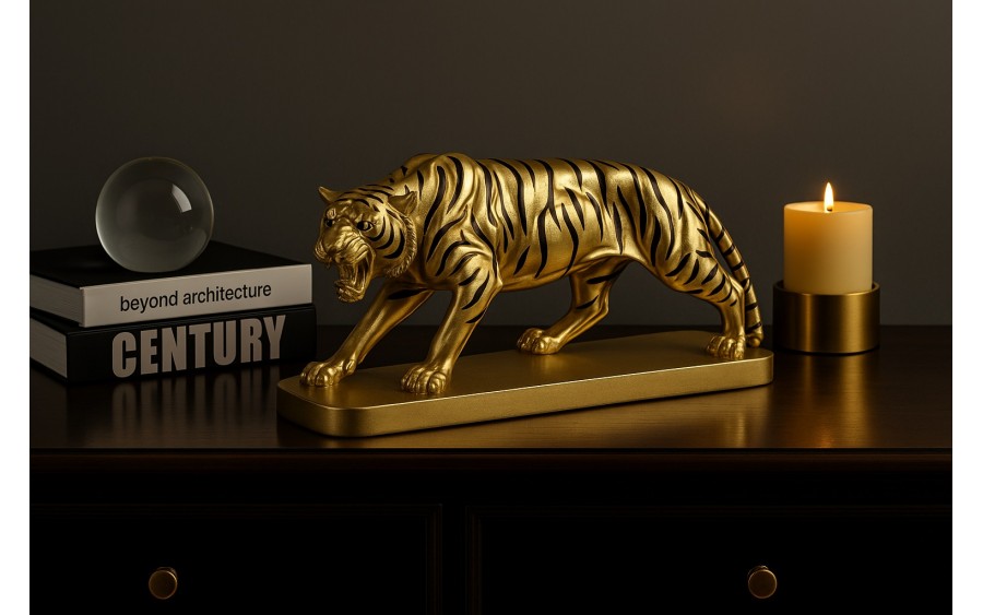 Figurka ozdobna Tygrys Złoty