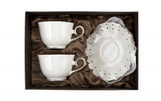 Komplet 2 filiżanek 250 ml + spodki Diva