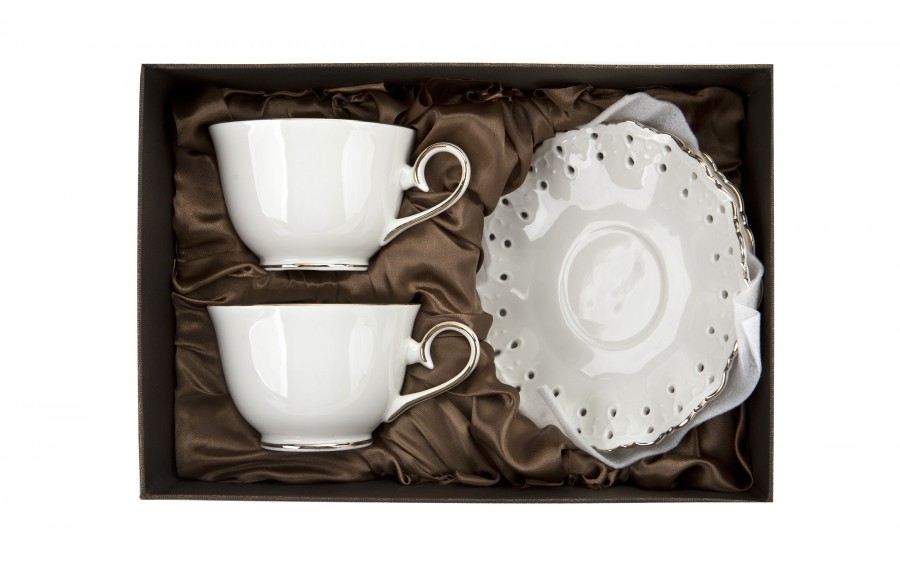 Komplet 2 filiżanek 250 ml + spodki Diva