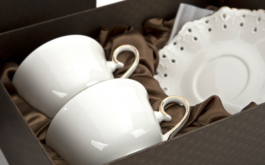 Komplet 2 filiżanek 250 ml + spodki Diva