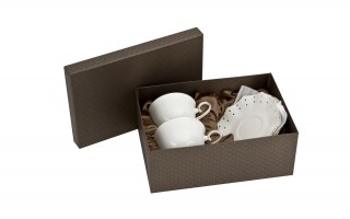 Komplet 2 filiżanek 250 ml + spodki Diva