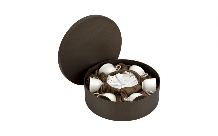 Komplet 6 filiżanek 250 ml + spodki Diva