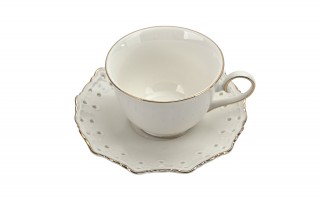 Komplet 6 filiżanek 250 ml + spodki Diva