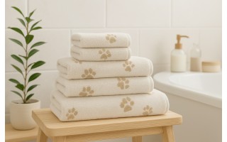 Ręcznik bawełniany 30x50 cm WE LOVE DOGS Paws 6247/33