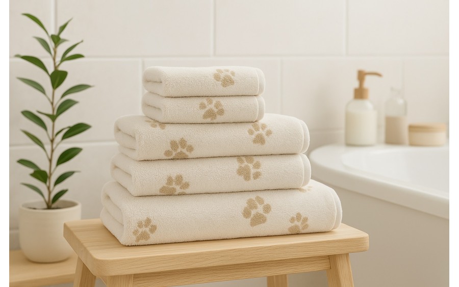 Ręcznik bawełniany 30x50 cm WE LOVE DOGS Paws 6247/33