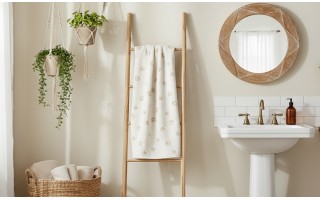 Ręcznik bawełniany 80x150 cm WE LOVE DOGS Paws 6247/33 kąpielowy