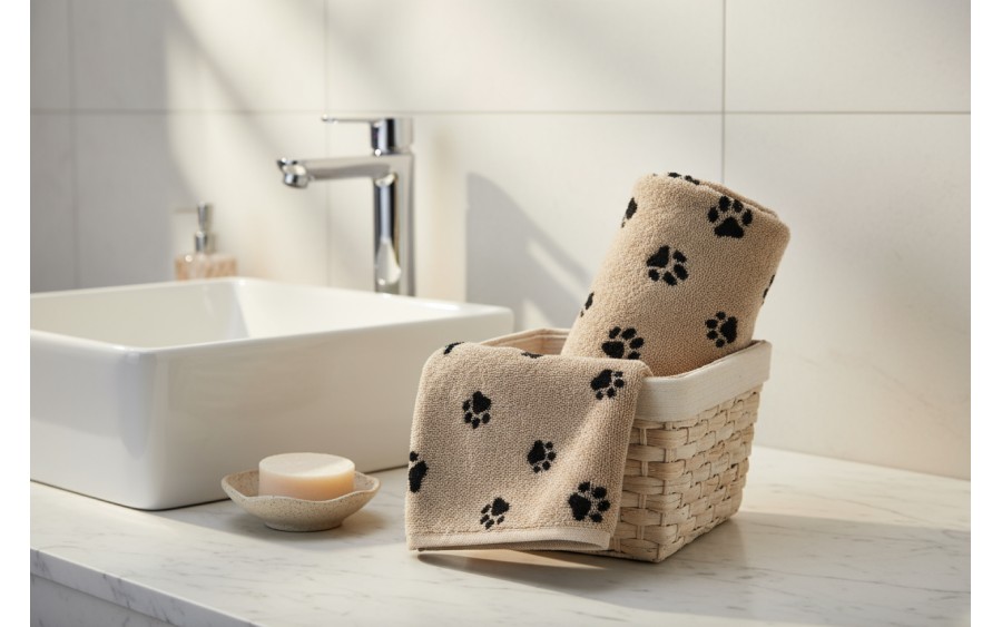 Ręcznik bawełniany 50x100 cm WE LOVE DOGS Paws 6247/93