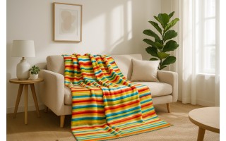 Koc bawełniano-akrylowy 150x200 Lifestyle 70080/25 multicolor