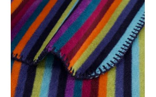 Koc bawełniano-akrylowy 150x200 Lifestyle 70480/84 ciemny multicolor