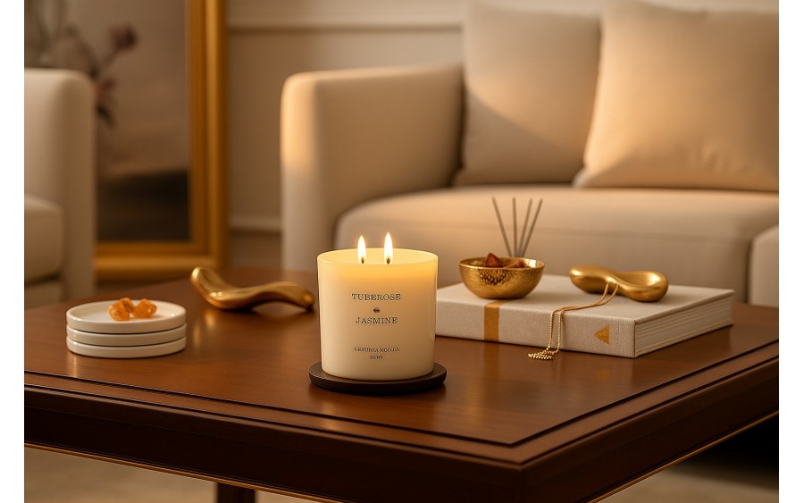 Świeca zapachowa XL 600 gr Tuberose & Jasmine