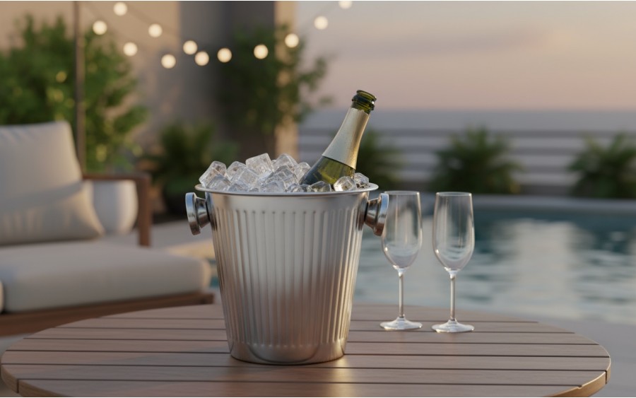 Cooler do butelek/wiaderko do lodu 20 cm Mondex