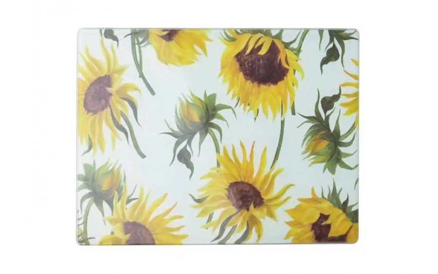 Deska szklana 20x30 cm Aria Słoneczniki HTXD0955