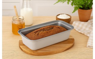 Keksówka 30x13 cm FERN Szara