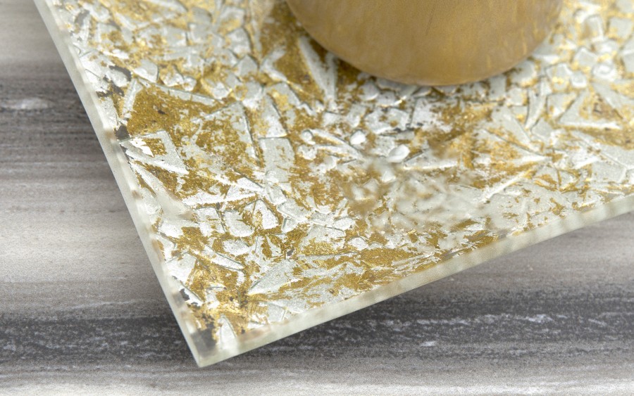 Podstawka szklana złota MK 1030