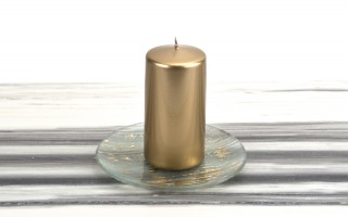 Podstawka szklana ze złotem MK1031