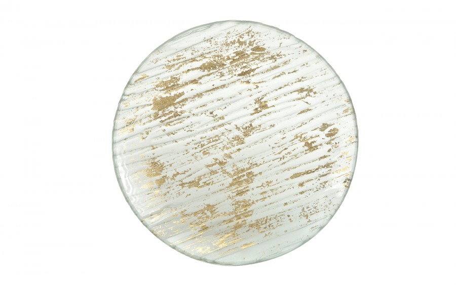 Podstawka szklana ze złotem MK1031