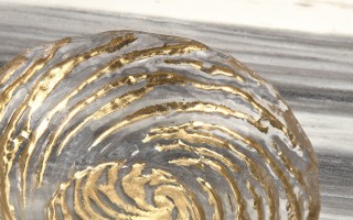 Salaterka szklana złota XC0537