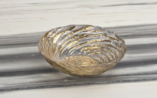 Salaterka szklana złota XC0537