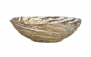 Salaterka szklana złota XC0537