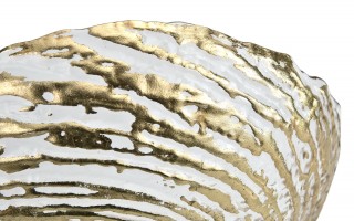 Salaterka szklana złota 25,5cm XC0538