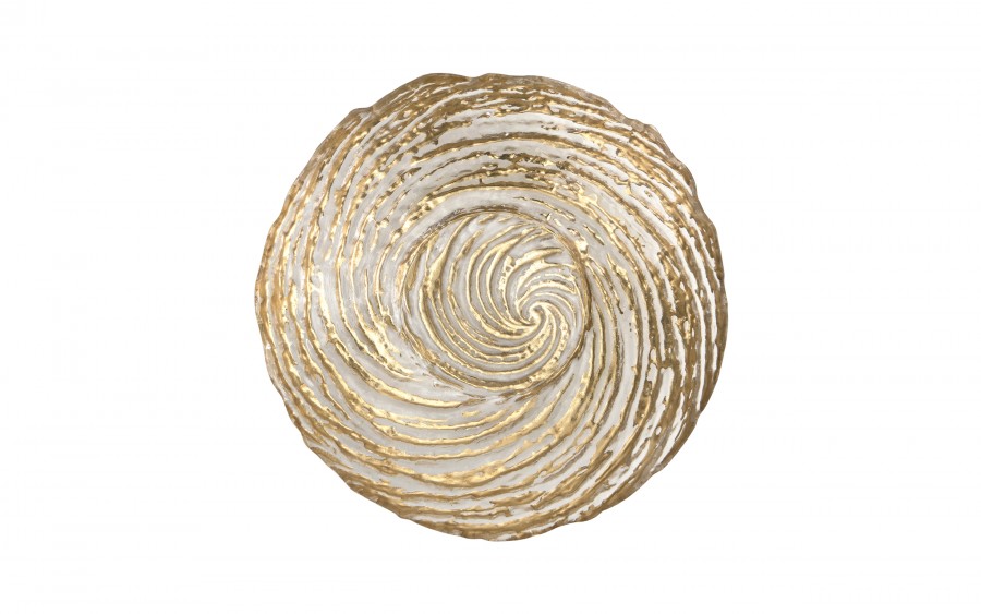 Salaterka szklana złota 25,5cm XC0538