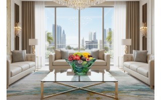 Misa kryształowa 29,5 cm Flamenco Lemon Bohemia