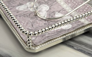 Serwetnik metalowy ozdobny JK0284