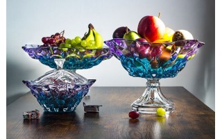 Misa kryształowa na nodze 30,5 cm Samba Gradient Bohemia