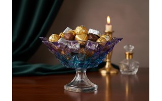 Misa kryształowa na nodze 30,5 cm Samba Gradient Bohemia