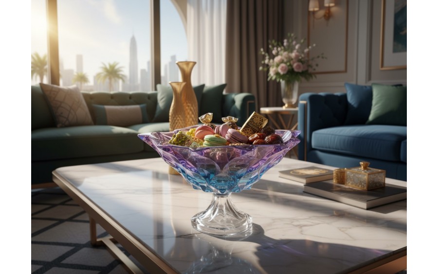 Misa kryształowa na nodze 30,5 cm Samba Gradient Bohemia