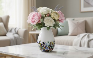 Wazon szklany 30 cm kolorowy 2341/C111