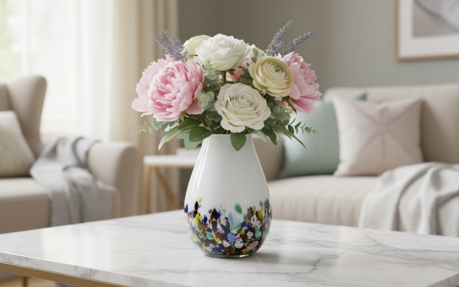 Wazon szklany 30 cm kolorowy 2341/C111