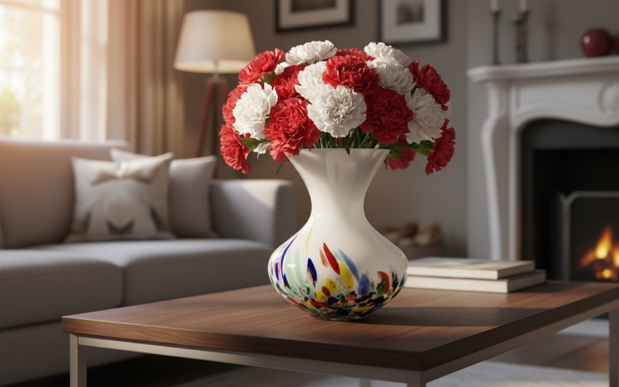 Wazon szklany 25 cm kolorowy 2311/C111