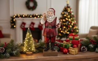 Figurka świąteczna Mikołaj 33x14 cm