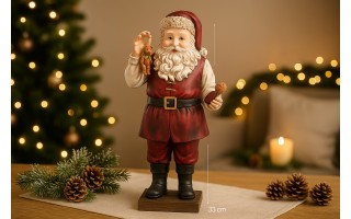 Figurka świąteczna Mikołaj 33x14 cm