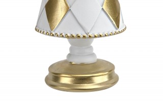 Figurka świąteczna Choinka biało złota 35,5 cm