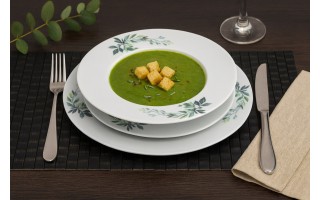 Komplet talerzy dla 6 osób Flora 18 el.