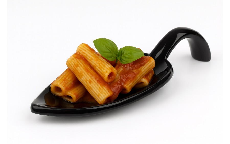 Łyżka dip z melaminy LEAF czarna