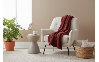 Koc Ibena 140x200 cm Cordoba IB2120-438  bordowy