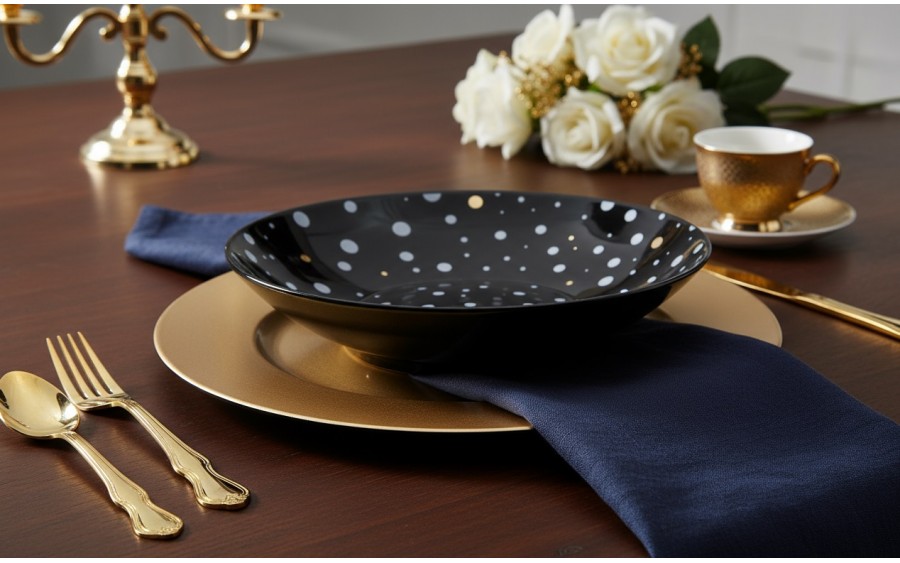 Talerz głęboki Black Galaxy 21 cm