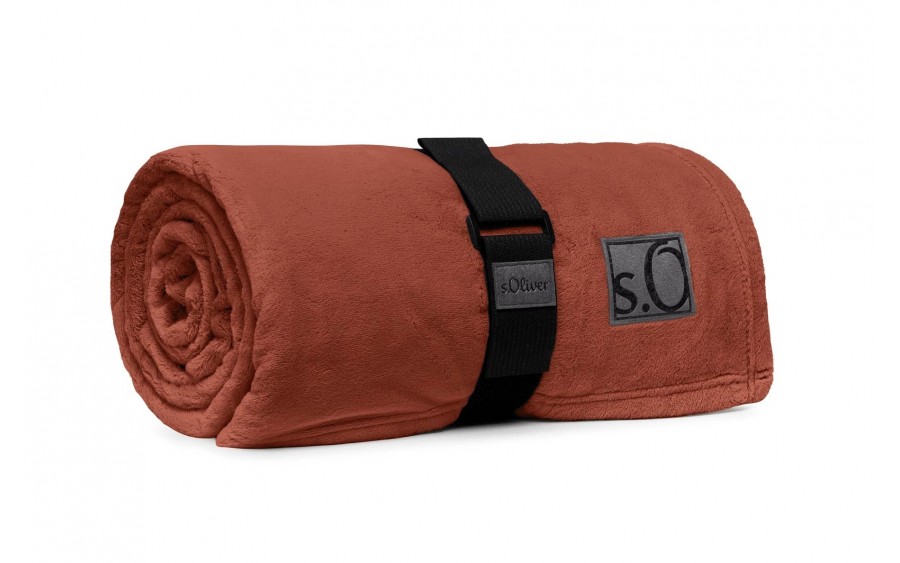 Koc 150x200 cm Kuschelsoft 3638-340 ceglany