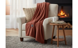 Koc 150x200 cm Kuschelsoft 3638-340 ceglany