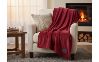 Koc 150x200 cm Kuschelsoft 3638-430 bordowy