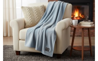 Koc 150x200 cm Kuschelsoft 3638-610 niebieski