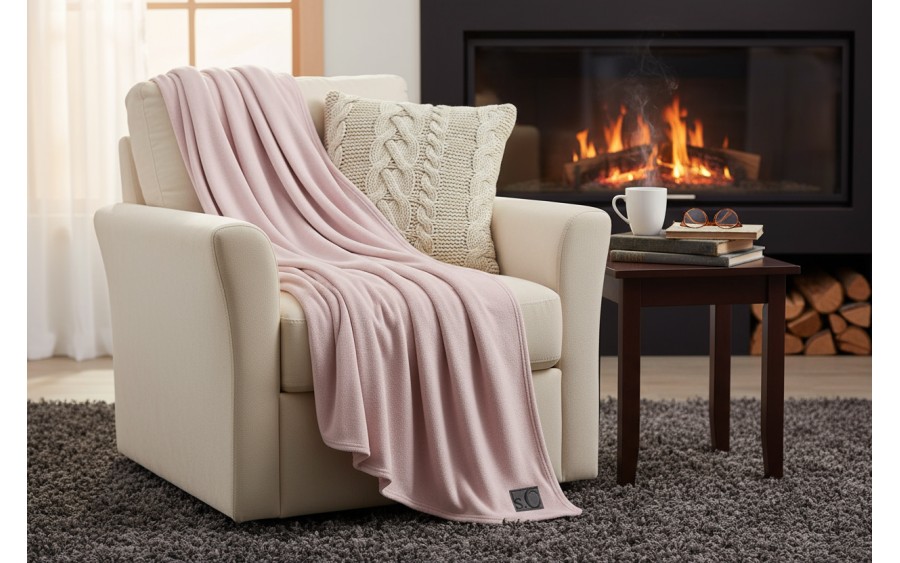 Koc 150x200 Kuschelsoft 3638-500 różowy