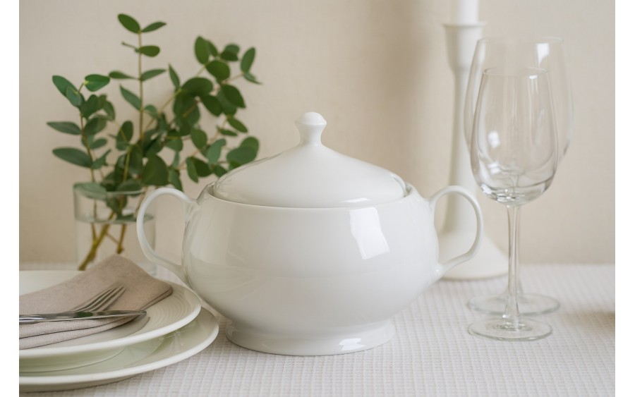 Waza 3 L biała z pokrywką