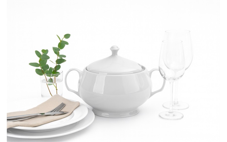 Waza 3 L biała z pokrywką