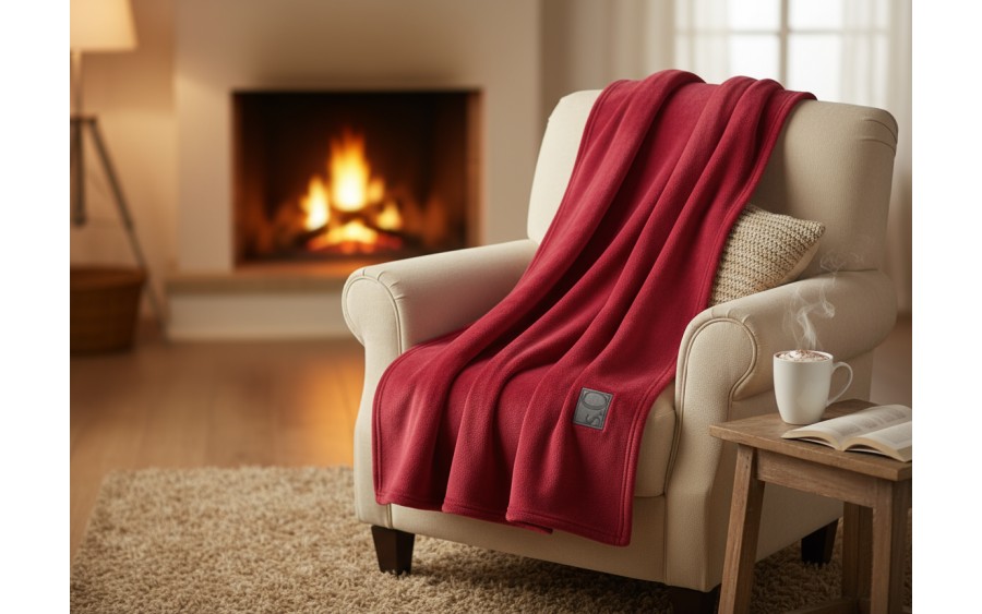 Koc 150x200 cm Kuschelsoft 3638-400 czerwony