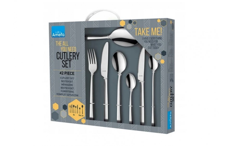 Komplet sztućców dla 6 osób Manille 42 cz.